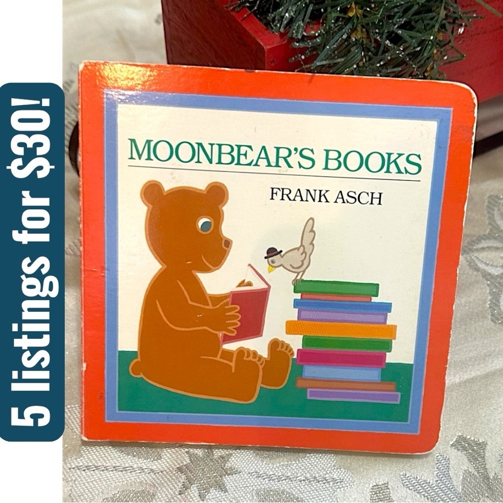 Vintage 90s Children’s Board Book Moonbear's Books by Frank Asch